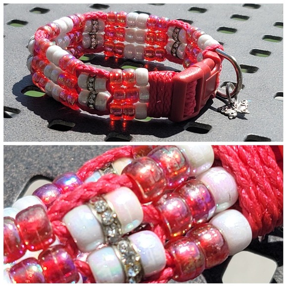 Handmade Other - Custom Handmade Beaded Bling Dog Collar